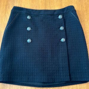 WHBM black boot skirt NWOT 6